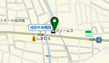ジェームス小牧南店の地図画像