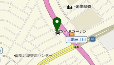 タイヤガーデン岡崎上地の地図画像