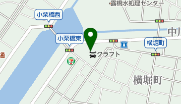 クラフト中川店の地図画像