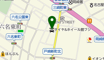 タイヤ&ホイール館フジスペシャルブランド岡崎店の地図画像