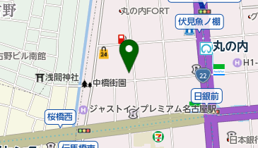 カーコンビニ倶楽部丸の内中央店の地図画像