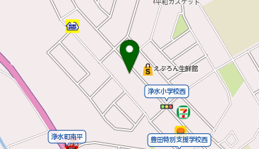 天丼てんや豊田浄水店の地図画像