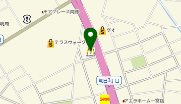マクドナルド一宮テラスウォーク店の地図画像