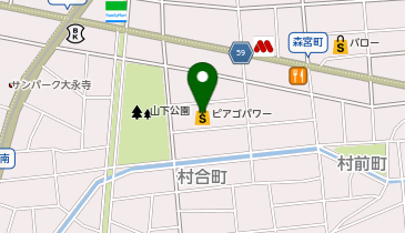 マクドナルド西城ピアゴパワー店の地図画像