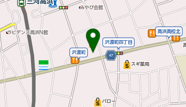 からやま愛知高浜店の地図画像