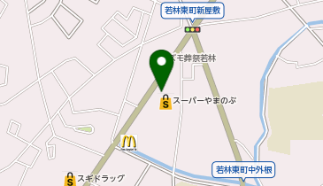 二代目長助豊田若林店の地図画像