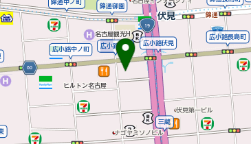とんかつかつまさ伏見の地図画像
