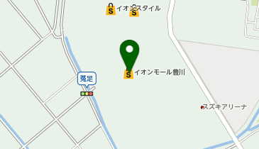 牛角焼肉食堂イオンモール豊川店の地図画像