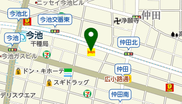 デニーズ今池店の地図画像