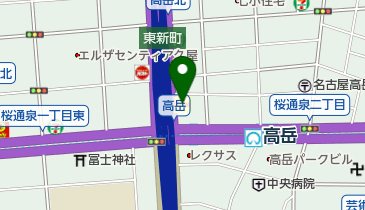 デニーズ高岳店の地図画像