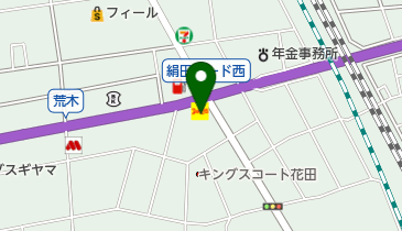 デニーズ豊橋花田店の地図画像