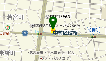 デニーズ中村店の地図画像