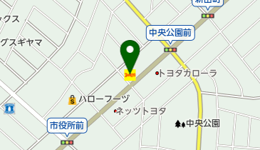 デニーズ豊明店の地図画像