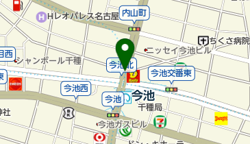カフェ・ド・クリエ地下鉄今池駅店の地図画像