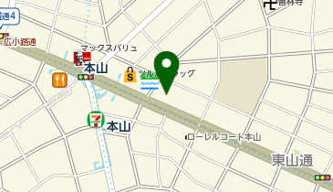 台湾ラーメン本山の地図画像