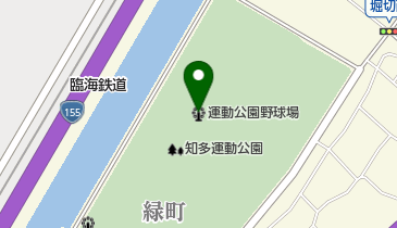 知多運動公園野球場の地図画像