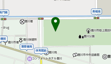 かわしんビクトリースタジアムの地図画像