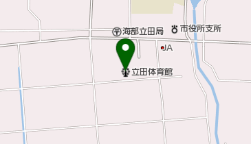 愛西市立田体育館の地図画像