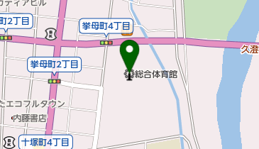 豊田市総合体育館の地図画像