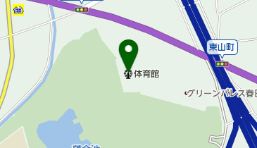 春日井市落合公園体育館の地図画像