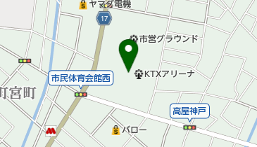 KTXアリーナの地図画像