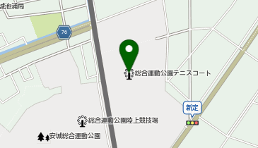 安城市総合運動公園テニスコートの地図画像