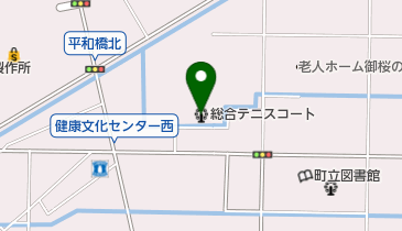 大口町総合テニスコートの地図画像