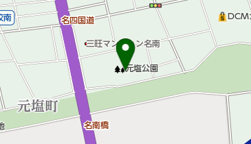 元塩公園テニスコートの地図画像