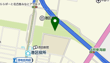 港北公園テニスコートの地図画像