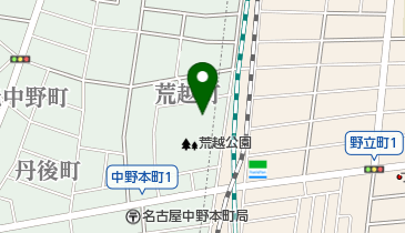 荒越公園テニスコートの地図画像