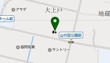 山の田公園テニス場の地図画像