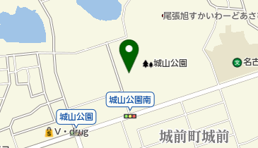 尾張旭市城山体育施設テニスコートの地図画像