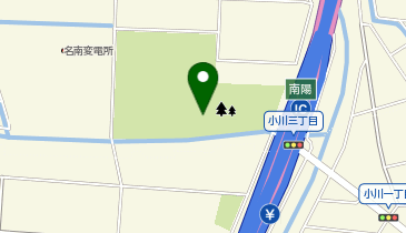 新茶屋川公園テニスコートの地図画像