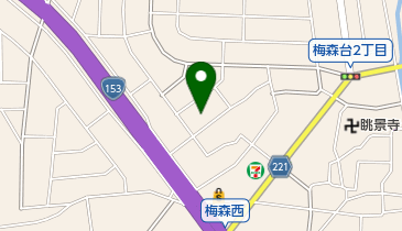 西山テニスコートの地図画像