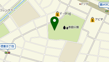 通曲公園テニスコートの地図画像