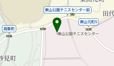 東山公園テニスセンターの地図画像