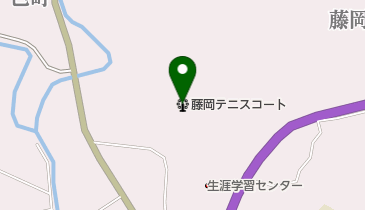 藤岡テニスコートの地図画像