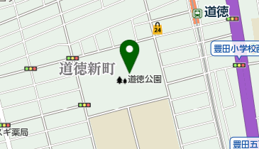 道徳公園テニスコートの地図画像