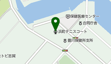 浜町テニスコートの地図画像