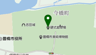 豊橋市営硬式庭球場の地図画像