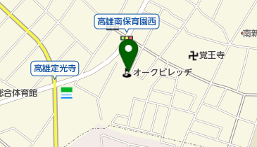 オークビレッヂの地図画像