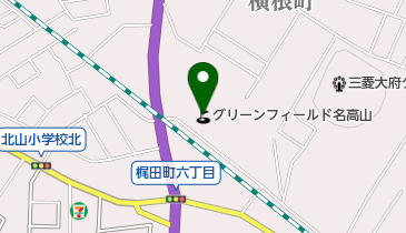 グリーンフィールド名高山の地図画像