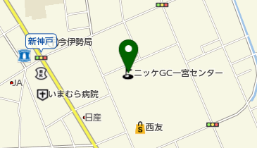 ニッケゴルフ倶楽部一宮センターの地図画像