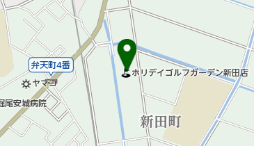 ホリデイゴルフガーデン新田店の地図画像