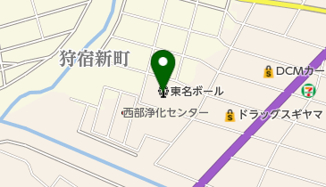 東名ボールの地図画像
