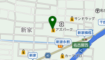 アズパークファミリータウンの地図画像