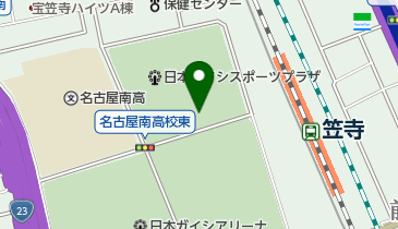 名古屋市総合体育館の地図画像