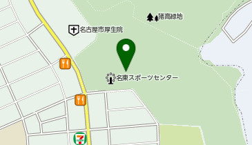 名古屋市名東スポーツセンター温水プールの地図画像