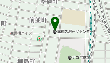 名古屋市露橋スポーツセンター屋内プールの地図画像