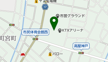 江南市民プールの地図画像